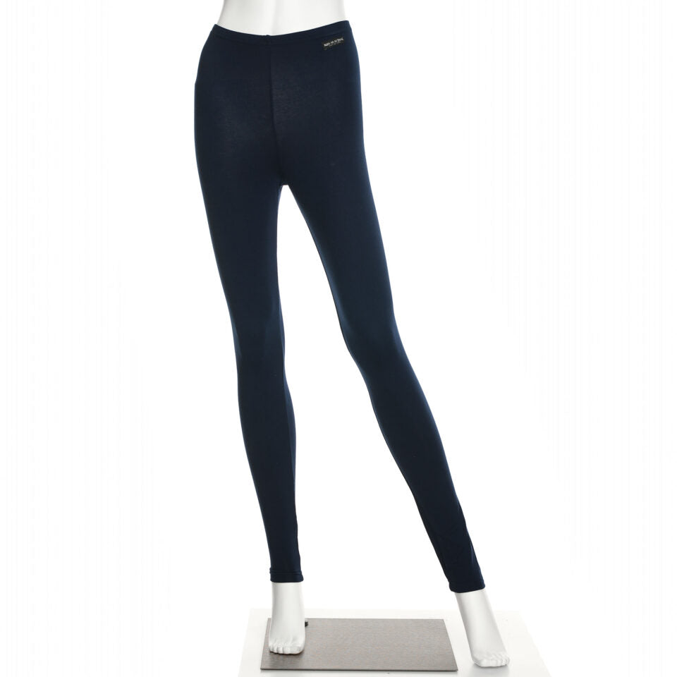 Legging long uni marine Rien ne se perd, tout se crée Legging long uni pour femme