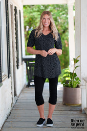 legging noir Rien ne se perd fabriqué au Québec