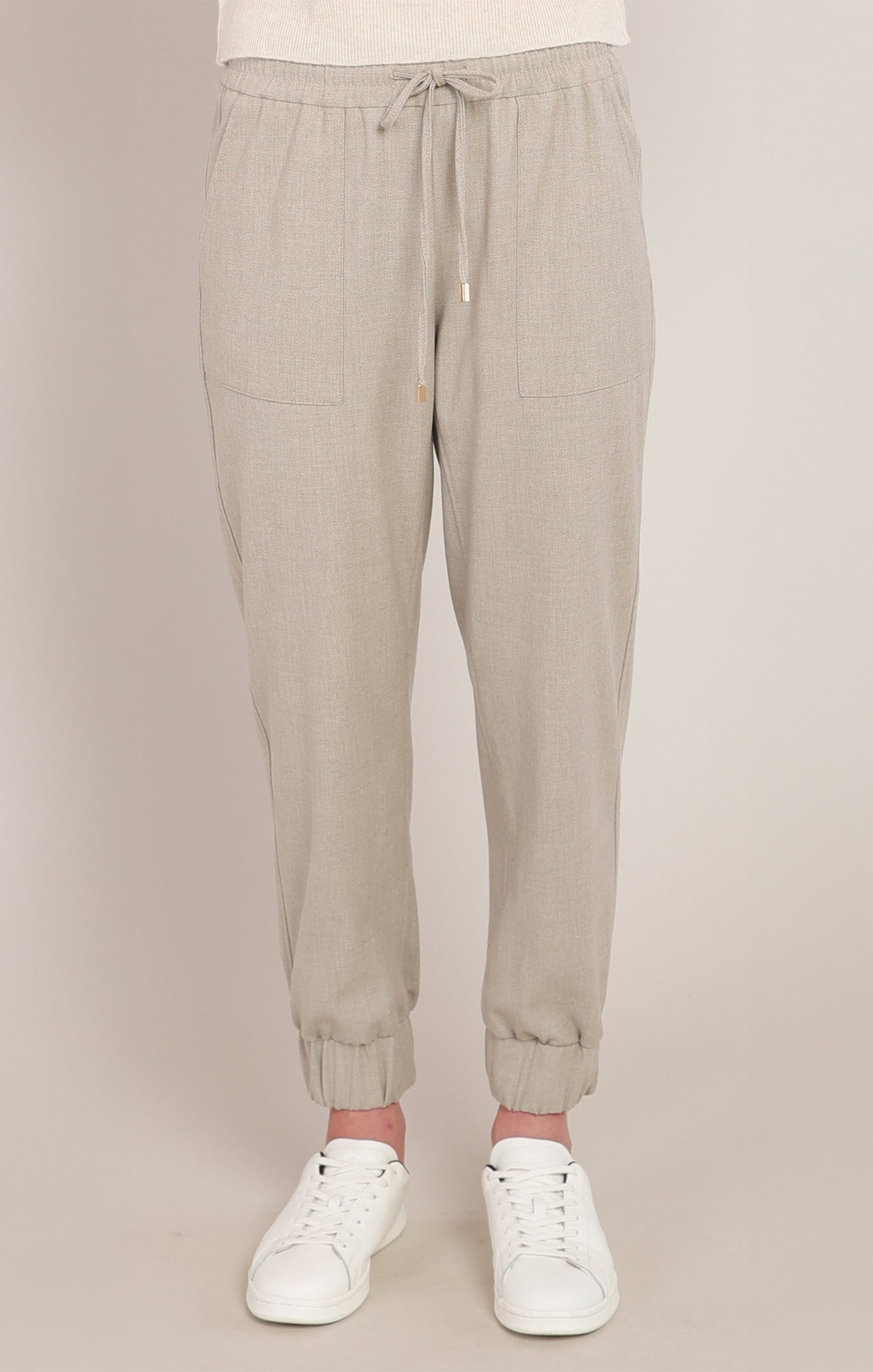 Pantalon cheville avoine à taille élastique Room 34 pour femme
