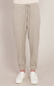 Pantalon cheville avoine à taille élastique Room 34 pour femme