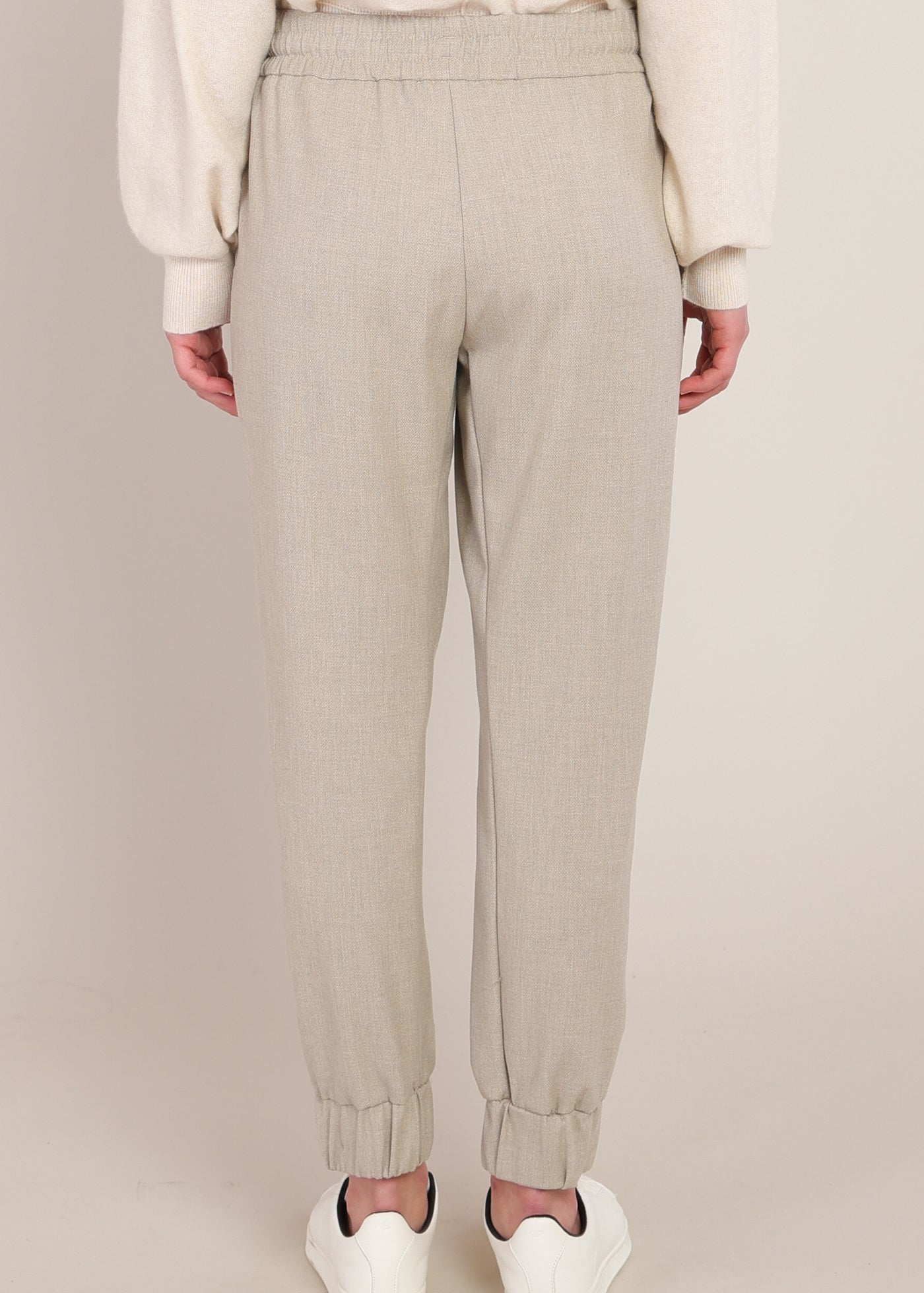 Pantalon cheville avoine à taille élastique Room 34 pour femme