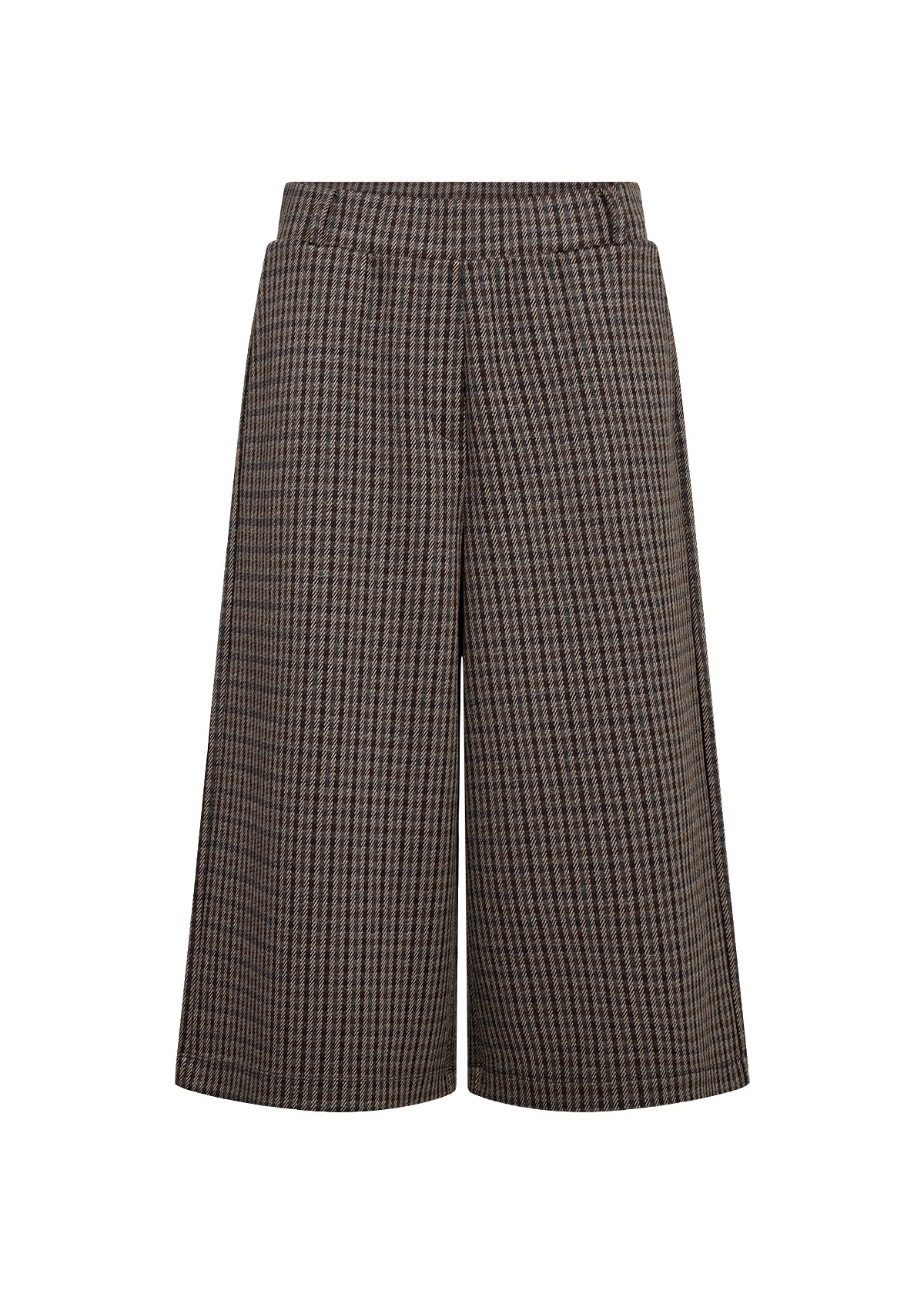 Pantalon gaucho à carreaux chocolat Soya Concept pour femme