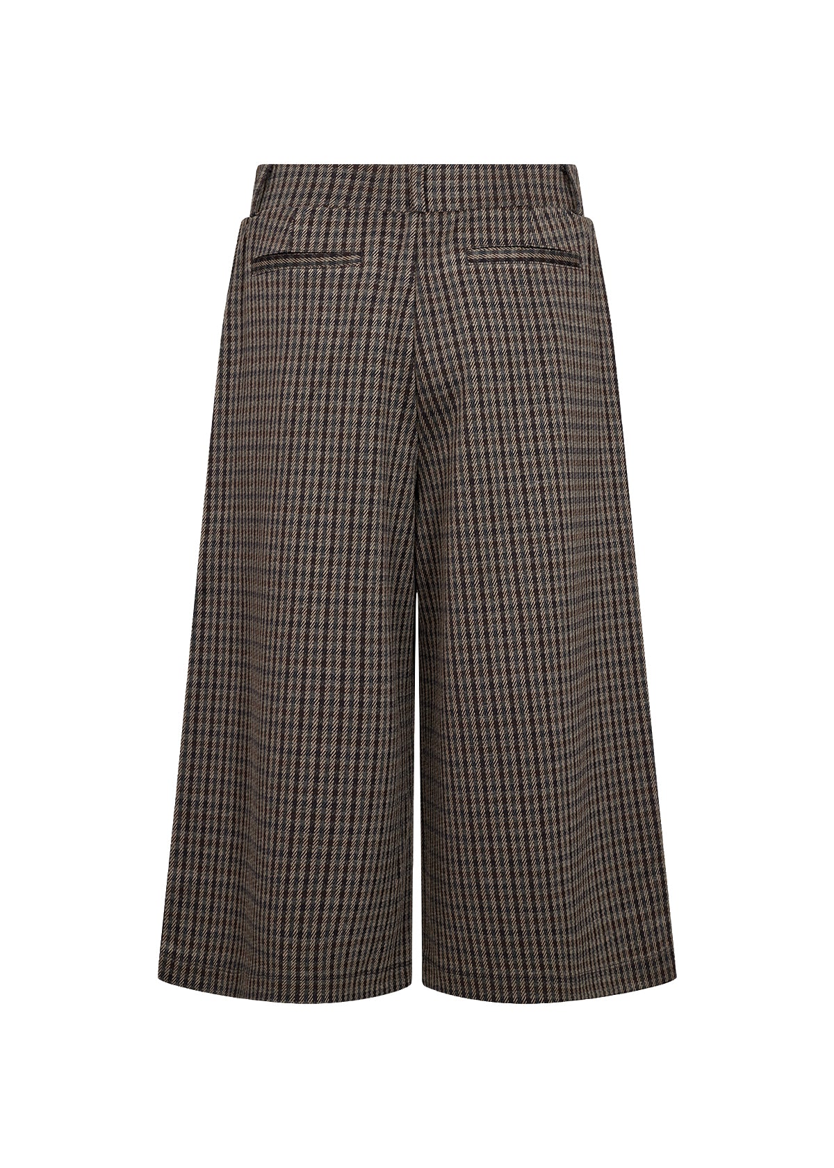 Pantalon gaucho à carreaux chocolat Soya Concept pour femme