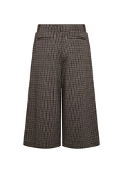 Pantalon gaucho à carreaux chocolat Soya Concept pour femme