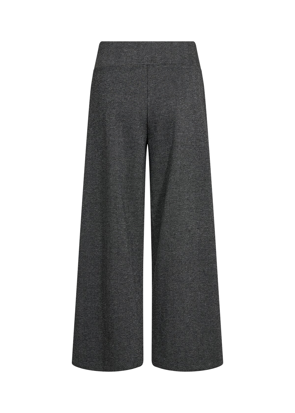 Pantalon large à motif chevron charbon Soya Concept pour femme