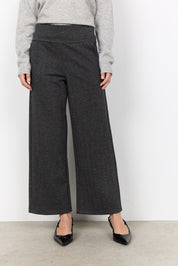 Pantalon large à motif chevron charbon Soya Concept pour femme