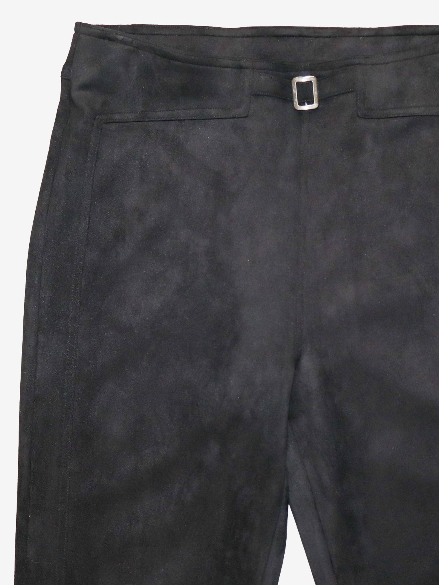 Pantalon en suède végane noir à jambe évasée CYC Coco Y Club pour femme
