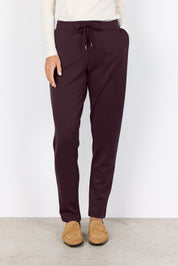 Pantalon scuba chocolat à jambe étroite Soya Concept pour femme