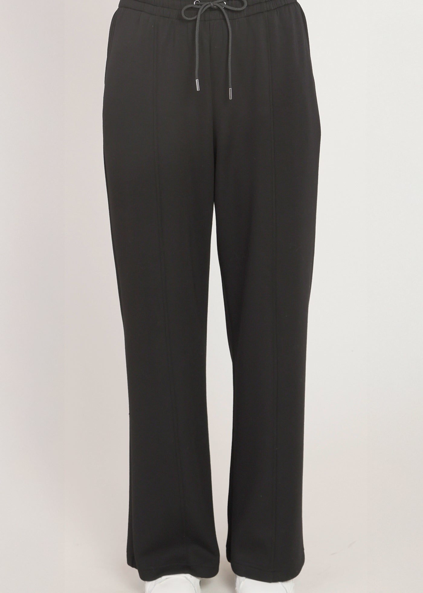 Pantalon scuba noir à jambe large Dex pour femme