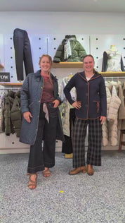 Manteau Matelassé à Col Polo