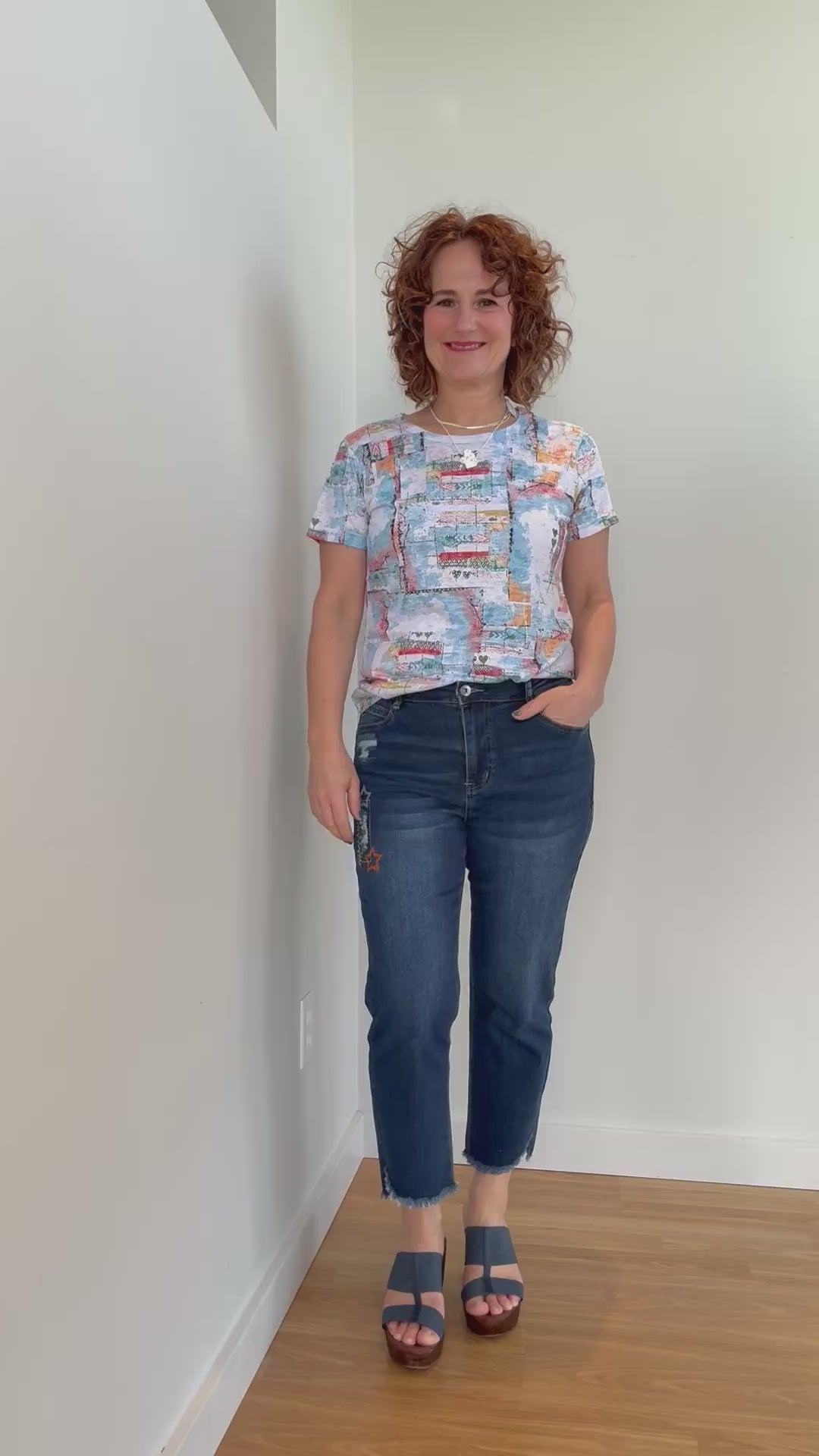 T-Shirt Imprimé Col Rond