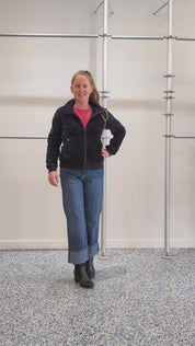 Veste Marine en Chenille Doublée Sherpa