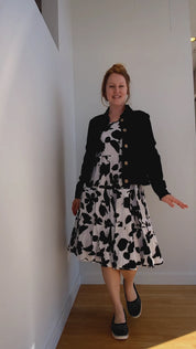 Robe Midi sans Manche Imprimée