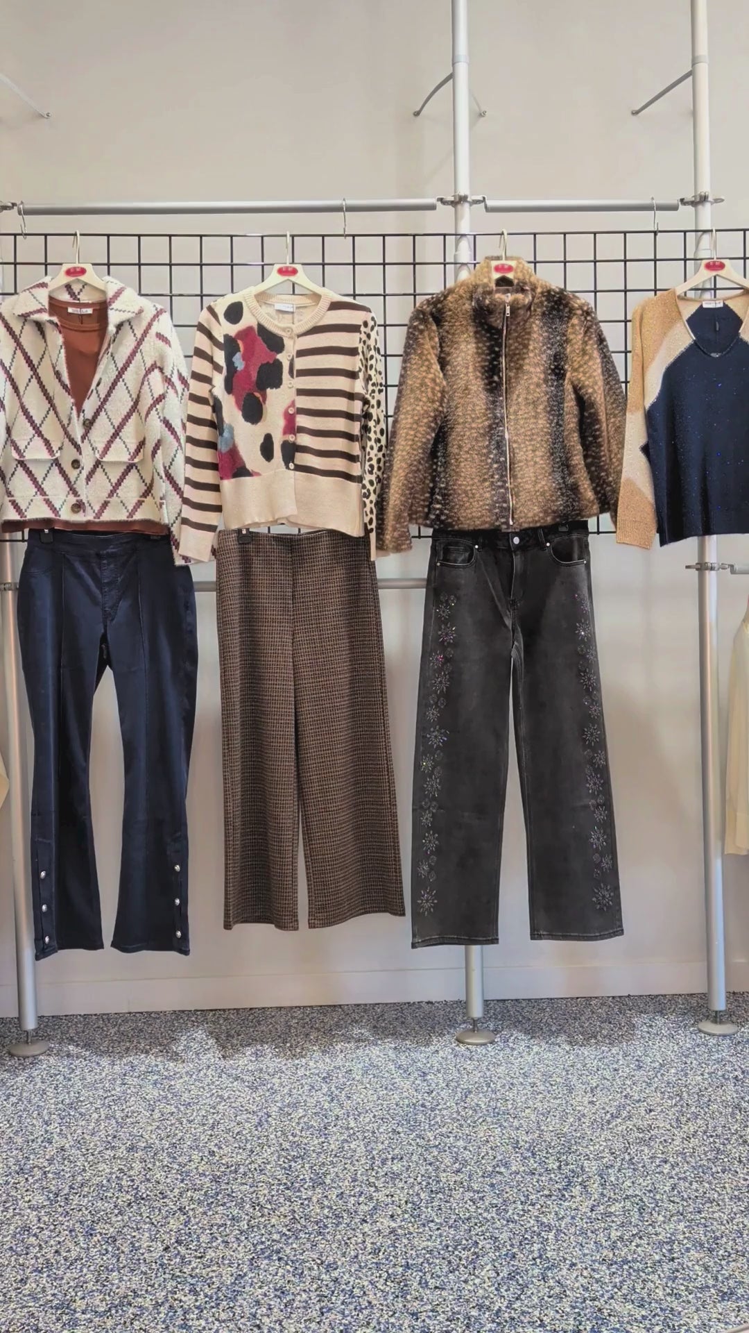 Veste en Fausse Fourrure à Motif Animalier