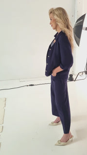 Pantalon Large Denim Fluide