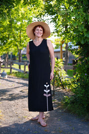 Robe Longue Col en V