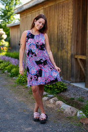 Robe sans Manche Imprimée