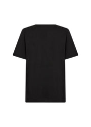 T-shirt noir imprimé 74 Soya Concept pour femme