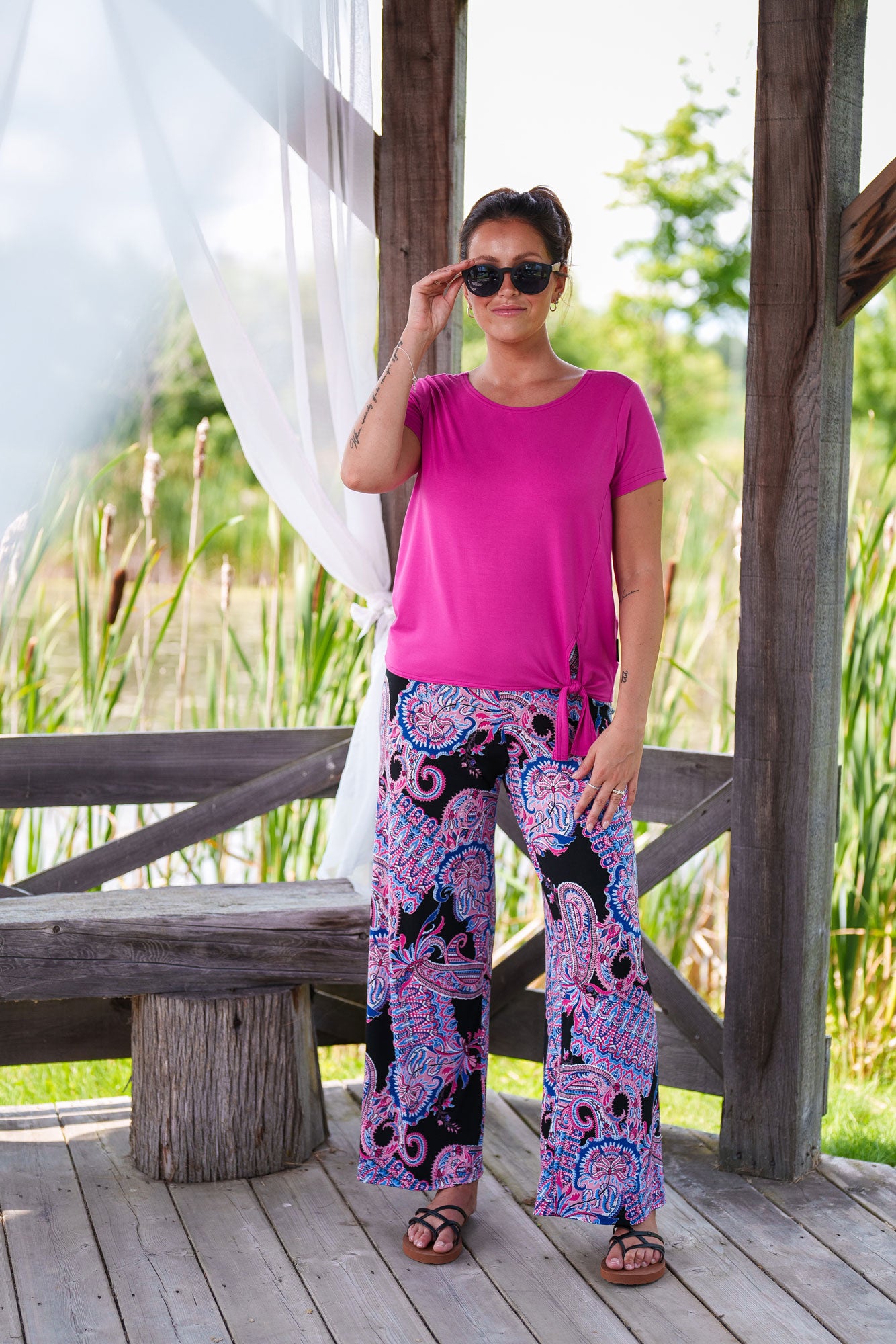 Pantalon Fluide Imprimé Paisley