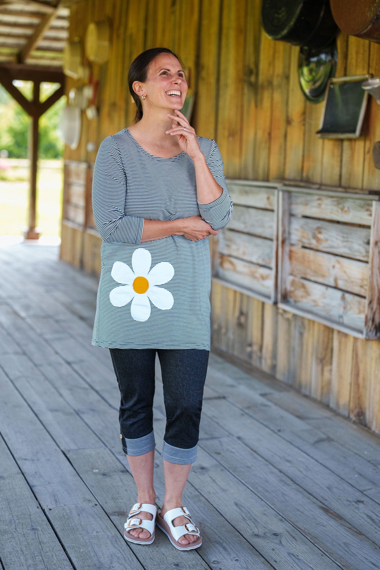 Tunique Marguerite à Rayures