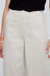 Capri Jambe Large Taille Élastique