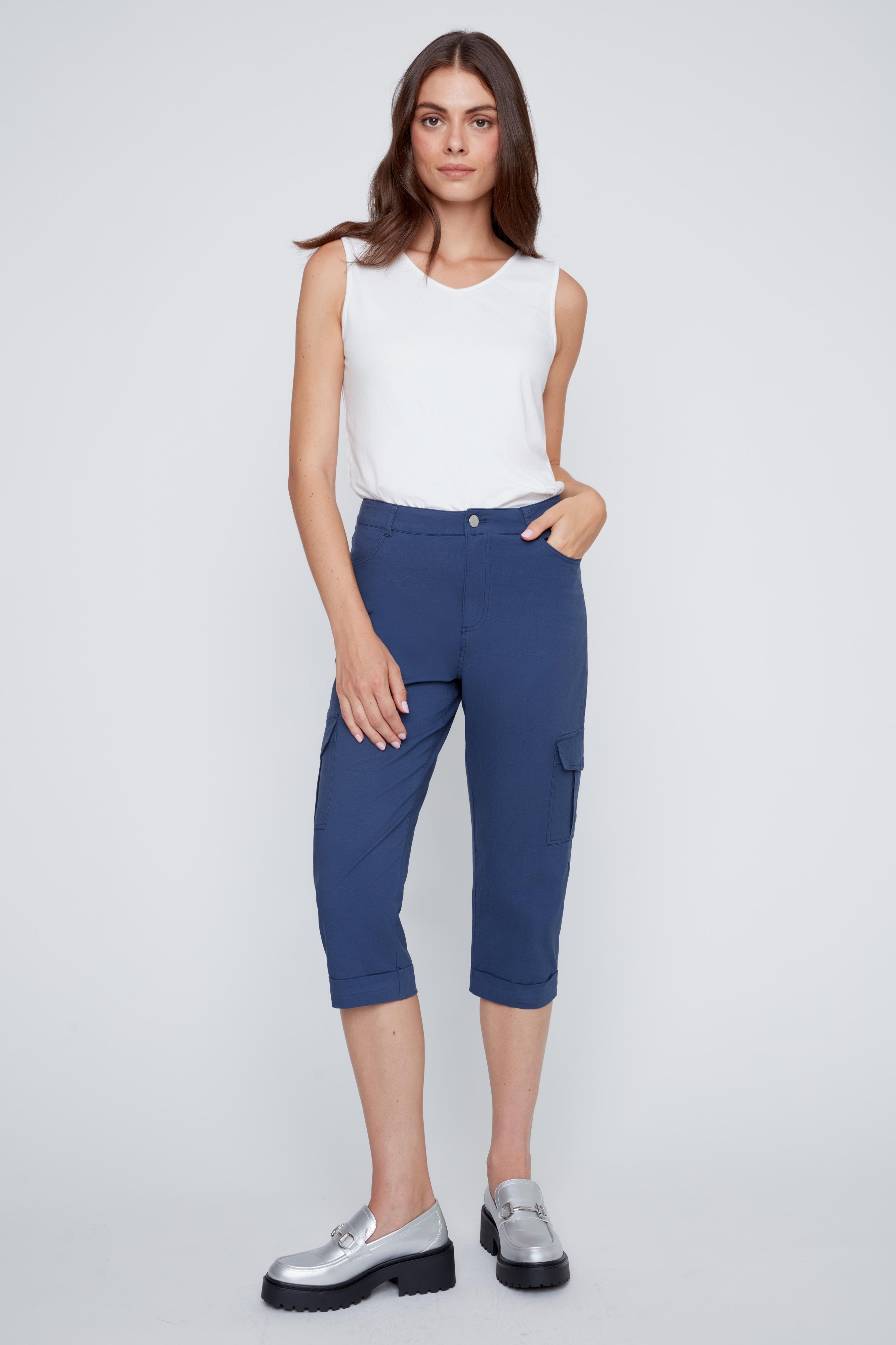 Capri Extensible avec Poches Cargos