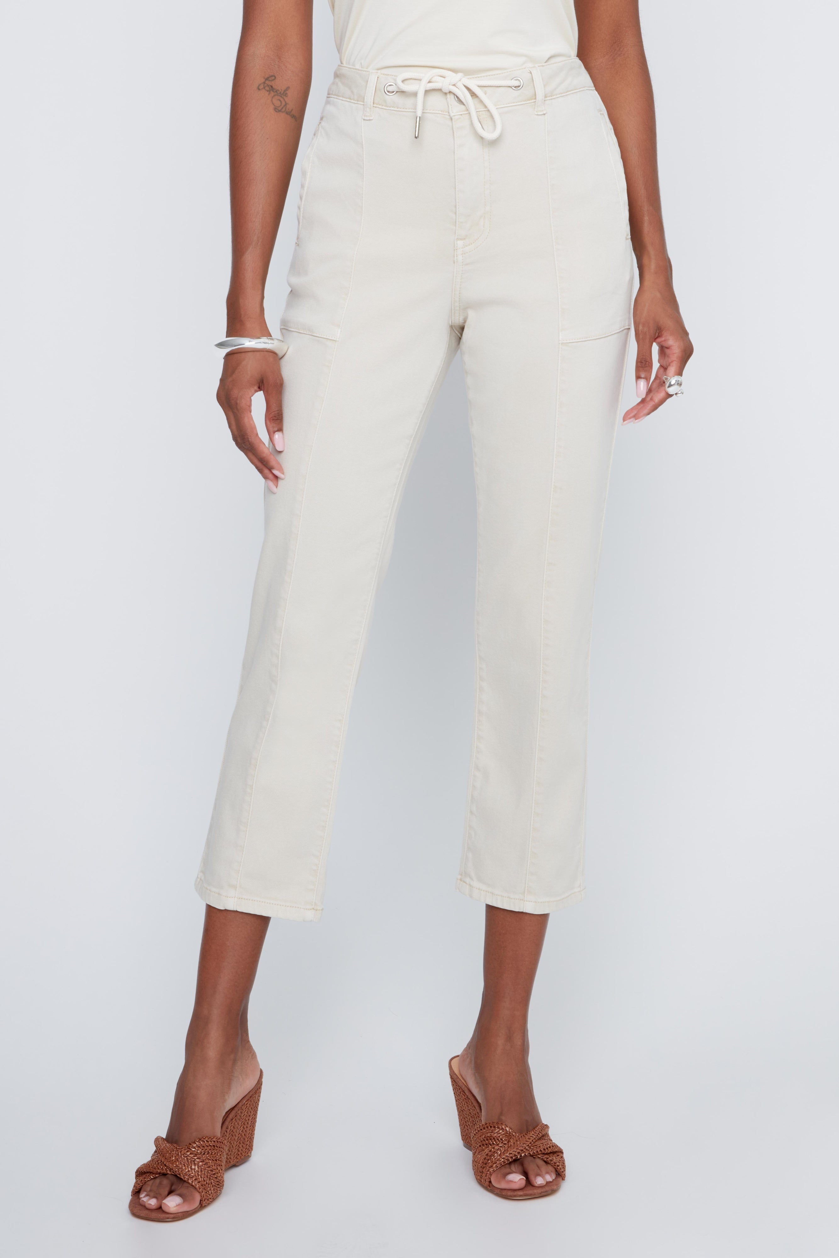 Pantalon Confort 7/ 8 avec Cordon Jambe Droite