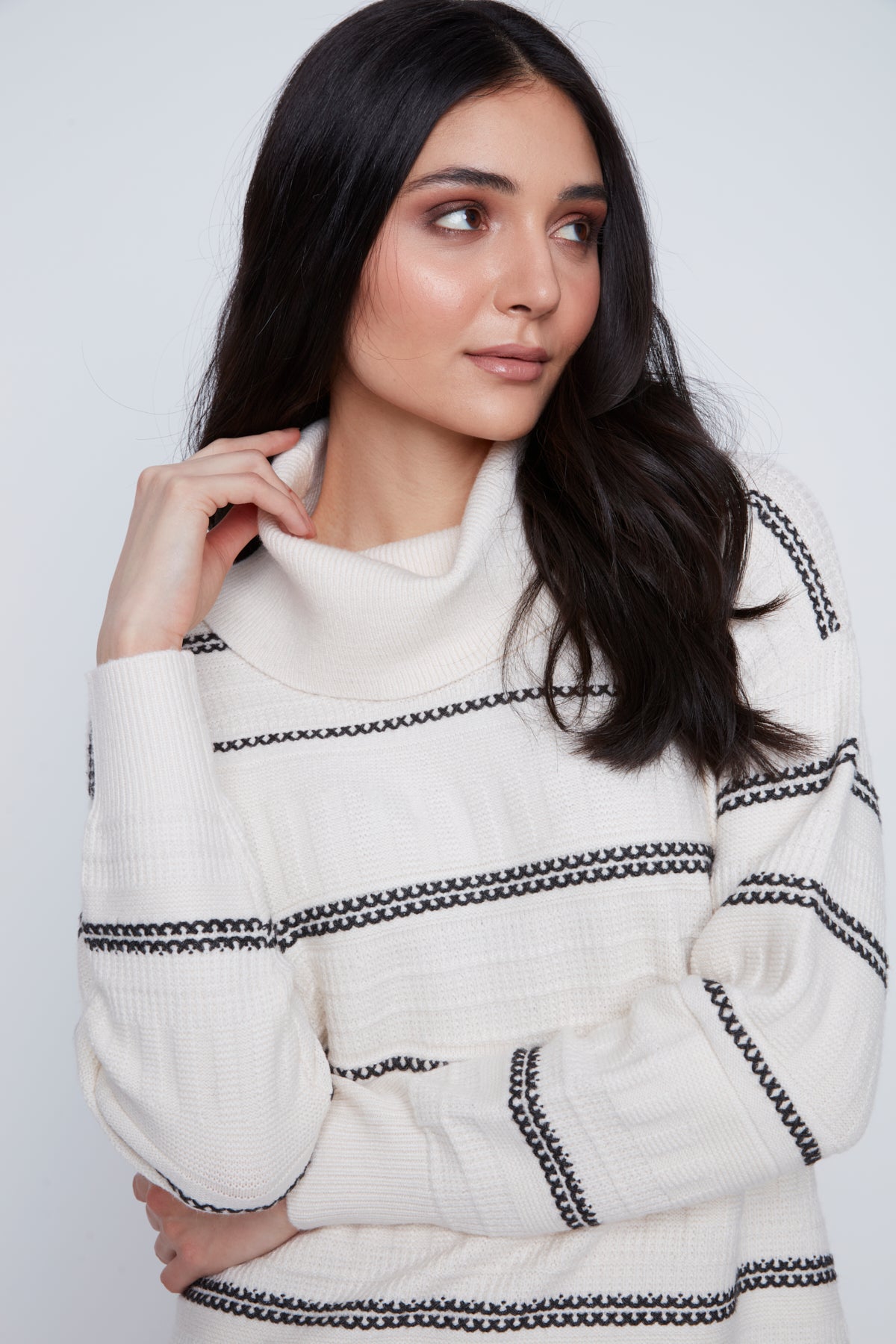 Chandail en Tricot à Rayures