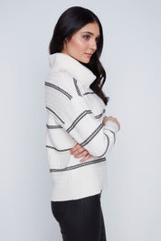 Chandail en Tricot à Rayures