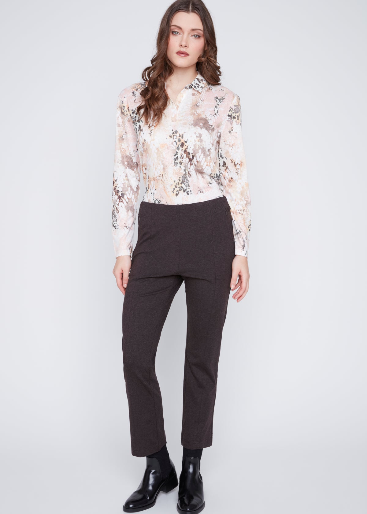 Pantalon Étroit Sans Zip