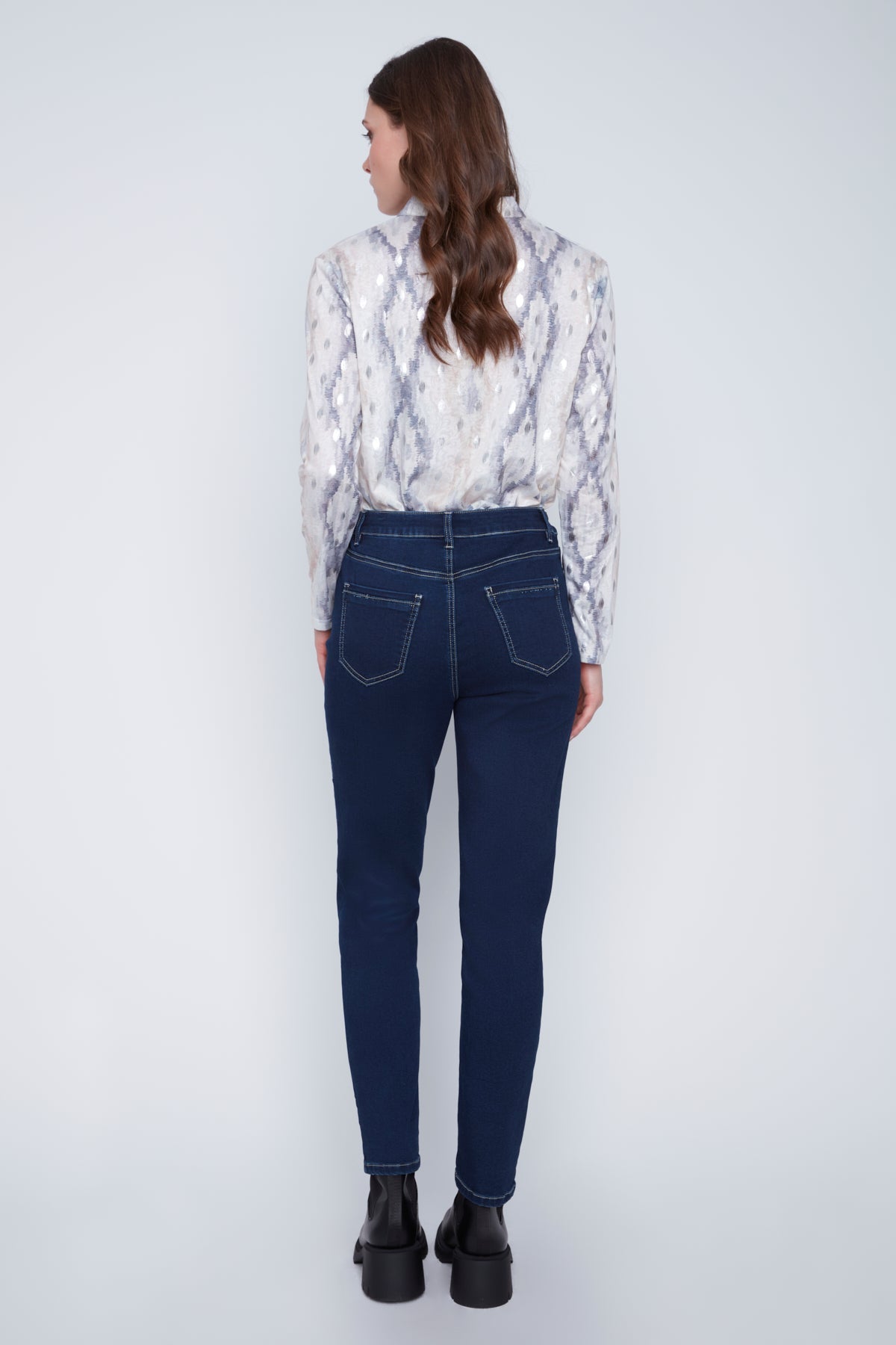 Pantalon Étroit Sans Zip Suède Végan