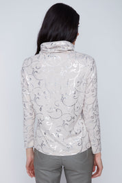 Chandail Léger Imprimé Argent