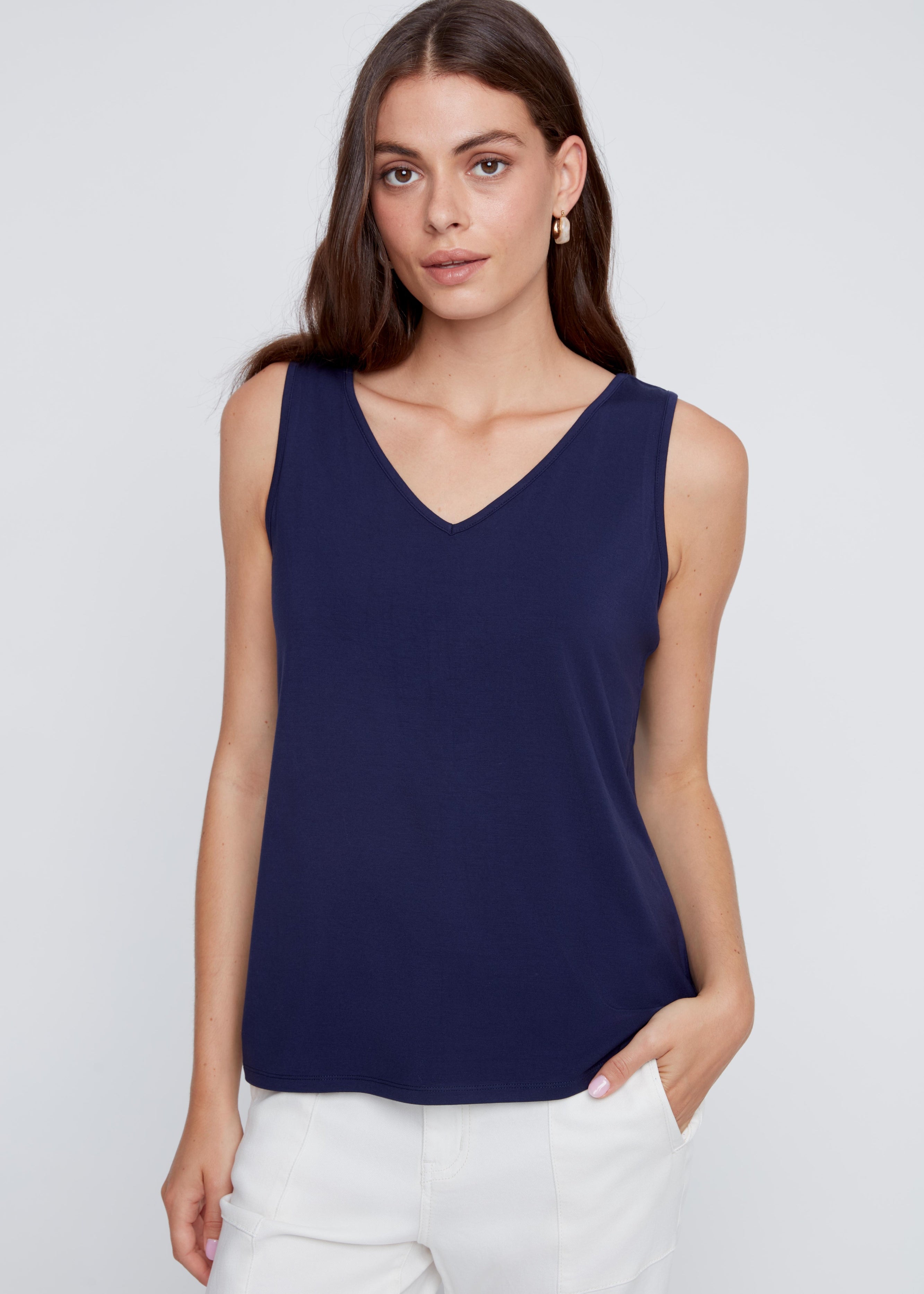 Camisole Col en V en Tricot