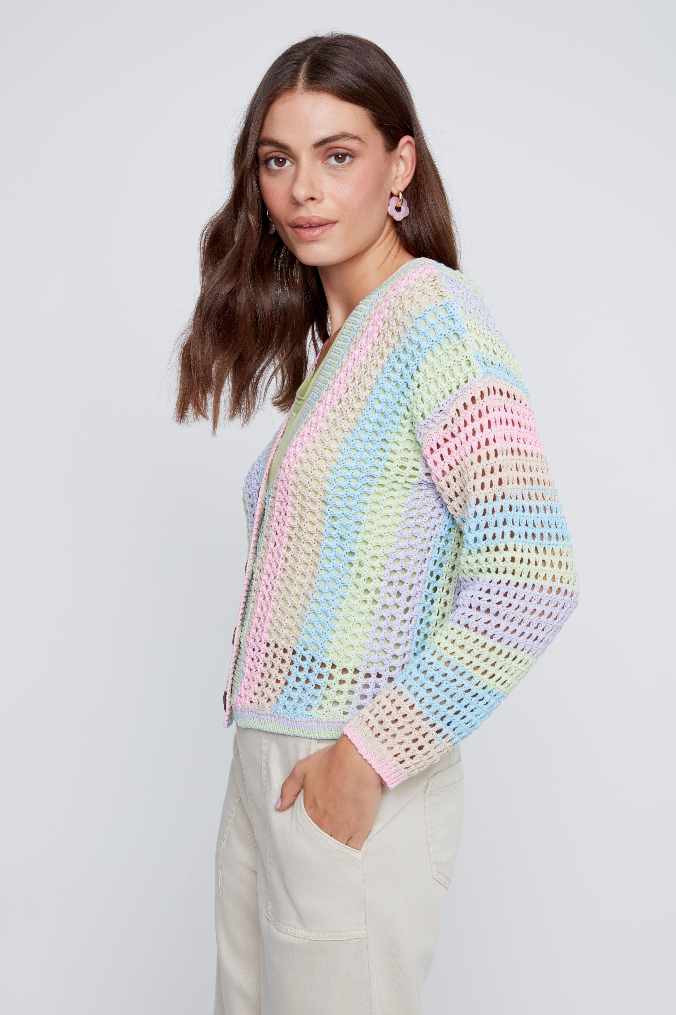 Cardigan en Crochet Mutlicolore (Copie)