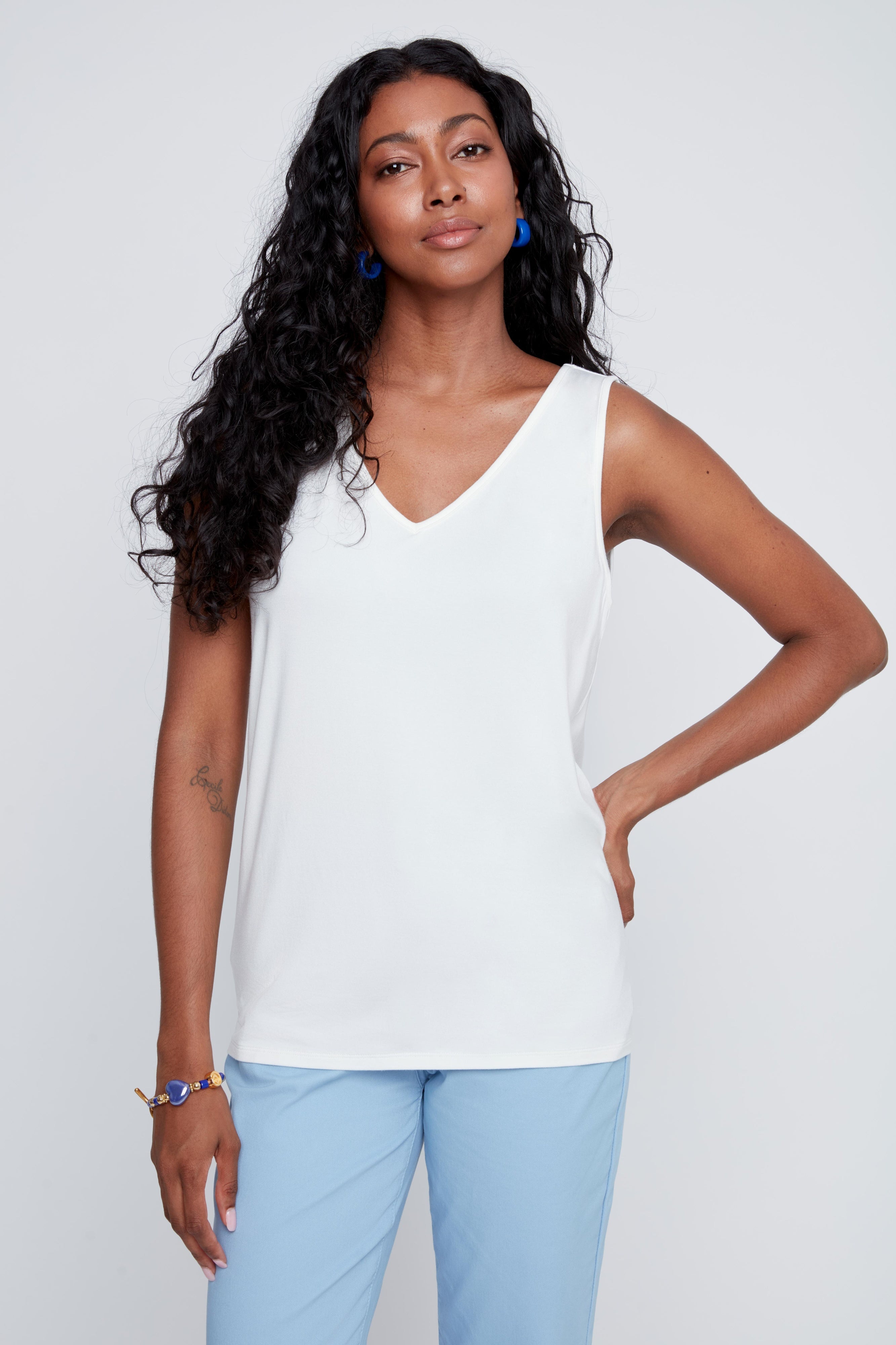 Camisole Col en V en Tricot