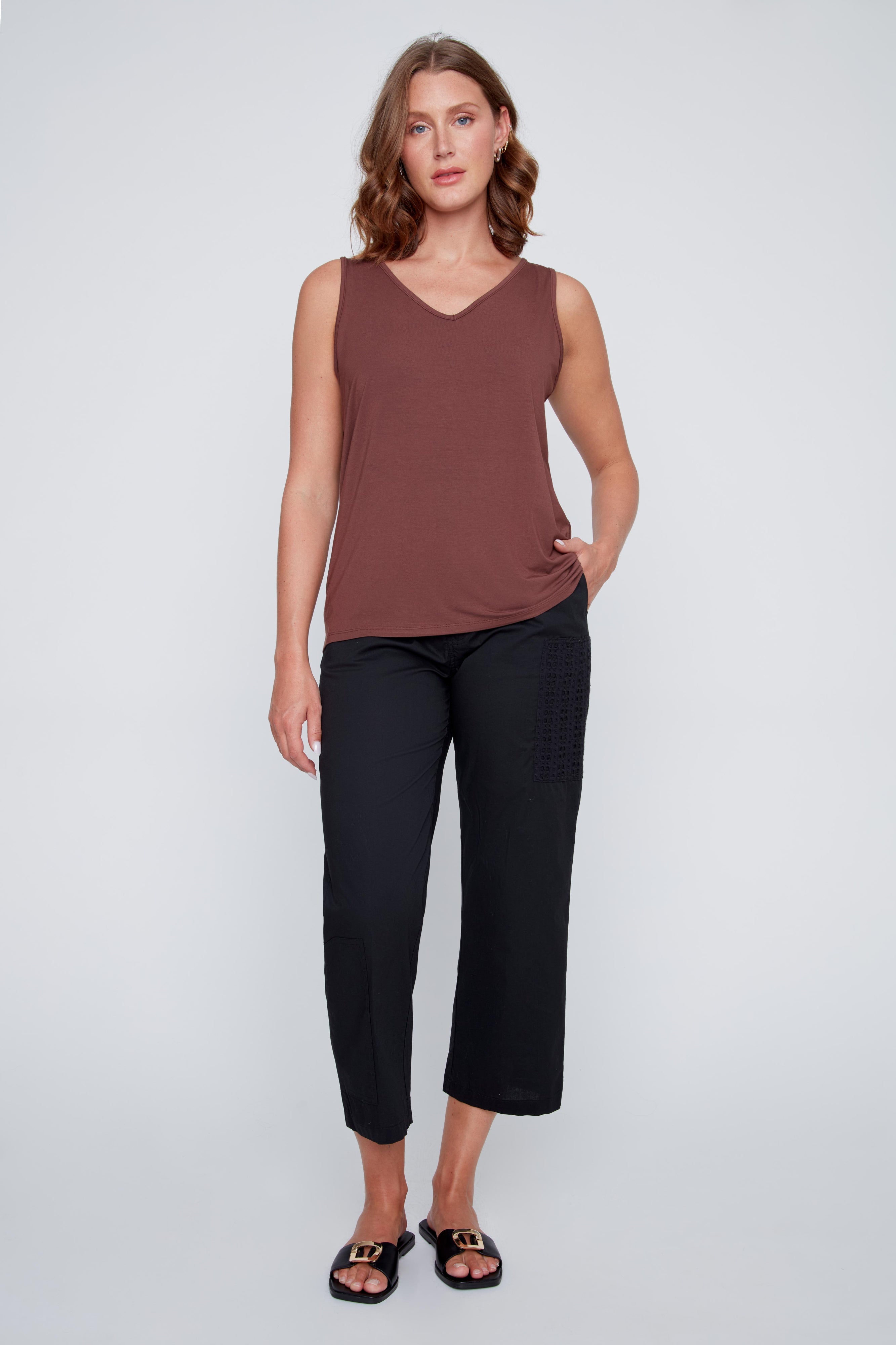 Camisole Col en V en Tricot
