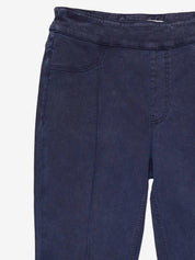 Pantalon Pull-On Brun à Jambe Évasée et Boutons Dorés