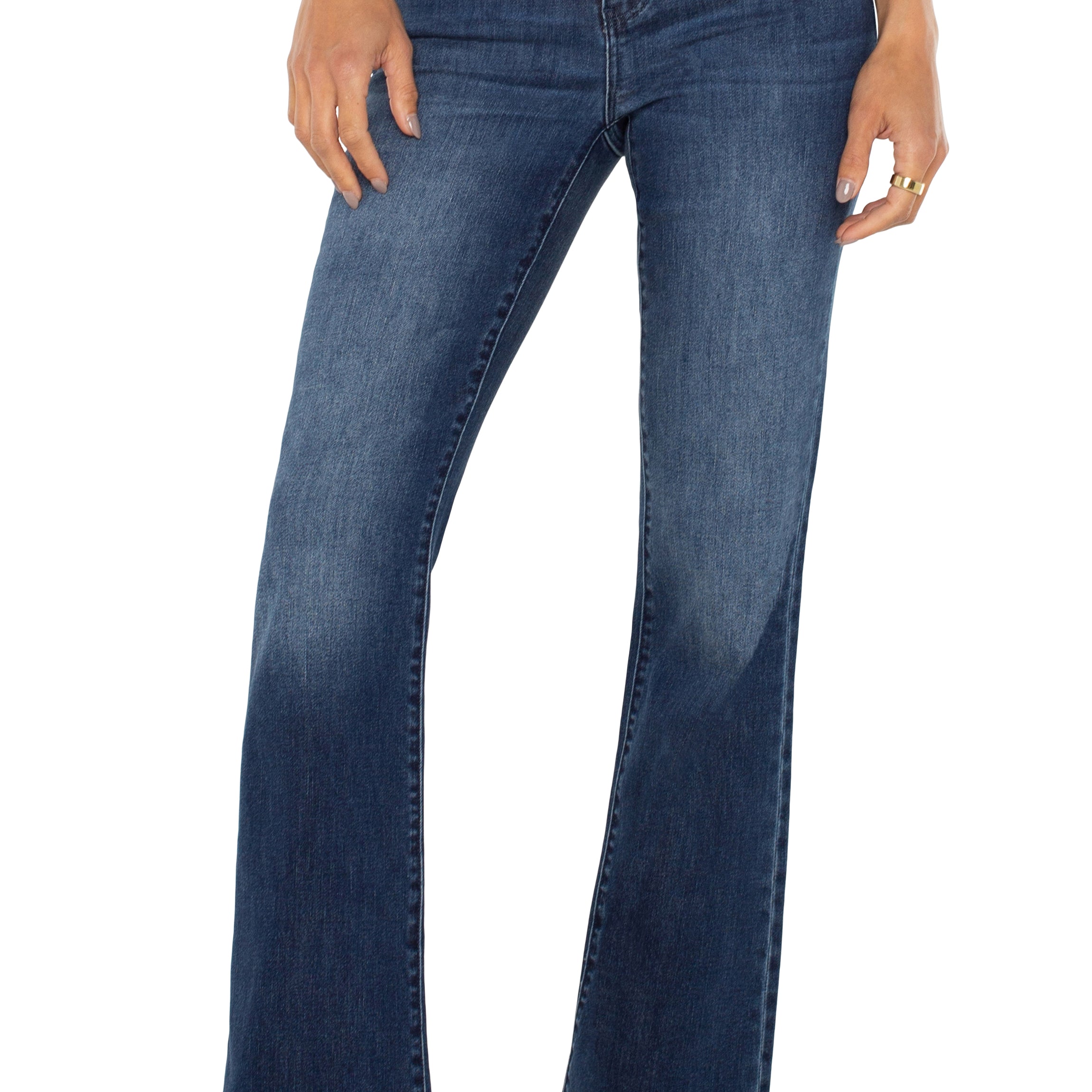 Jean Lucy bootcut bleu Granada Hills à taille mi-haute et jambe légèrement évasée
