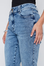 Capris en Jeans Brodé avec Strass