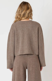 Cardigan en Tricot Côtelé