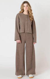 Cardigan en Tricot Côtelé