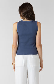 Camisole Tissu Gaufré à Bretelle Large