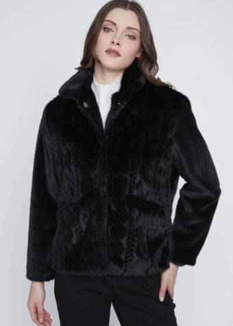 Manteau en Fausse Fourrure