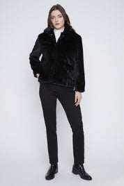 Manteau en Fausse Fourrure
