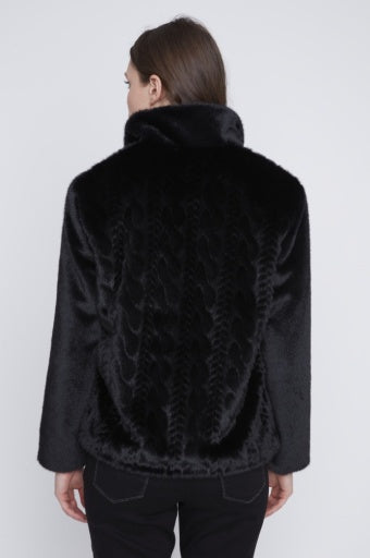 Manteau en Fausse Fourrure