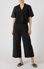Chemisier Manche Courte en Broderie Anglaise