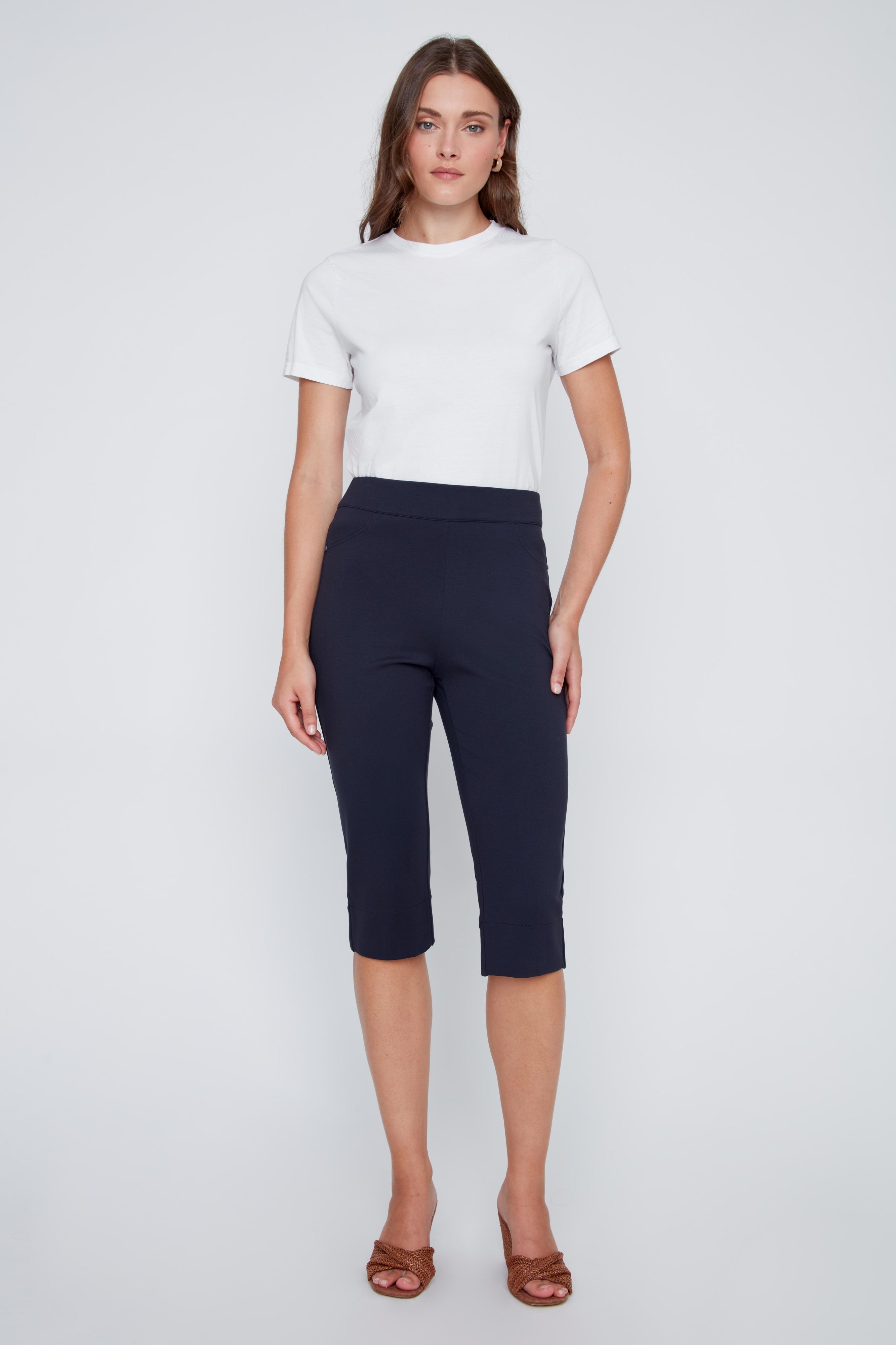 Capris Sans Zip Confortable