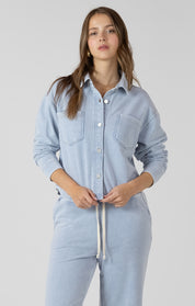 Chemisier en Jogging Effet Jeans