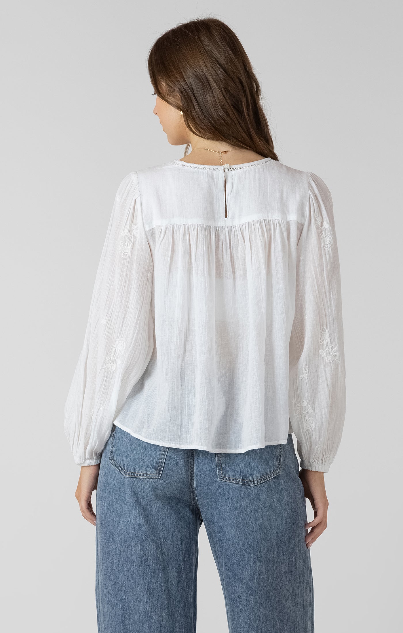 Blouse avec Détails Brodés