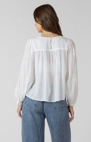 Blouse avec Détails Brodés